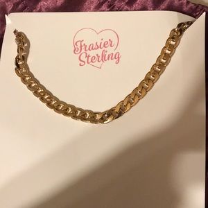sterling silver choker chain